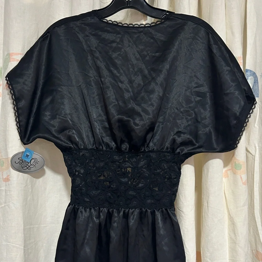 Elegant Black Chemise Slip M - Picture 4 of 5